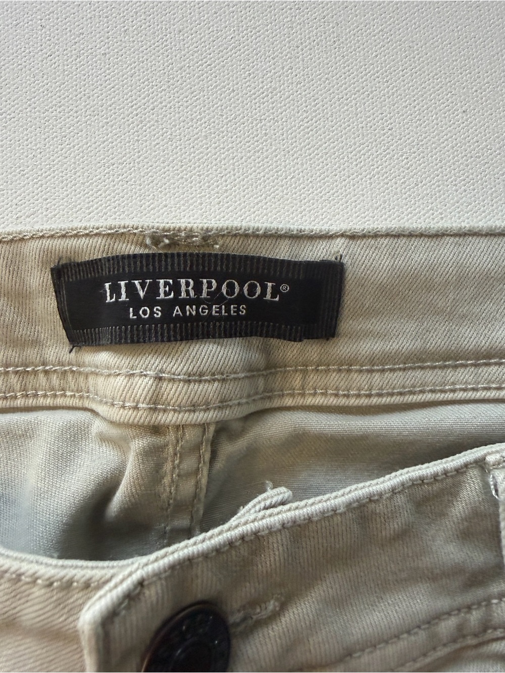EUC Men's Liverpool Los Angeles Relaxed Straight Fit Size 36x34 Tan (KB8) - Picture 7 of 11